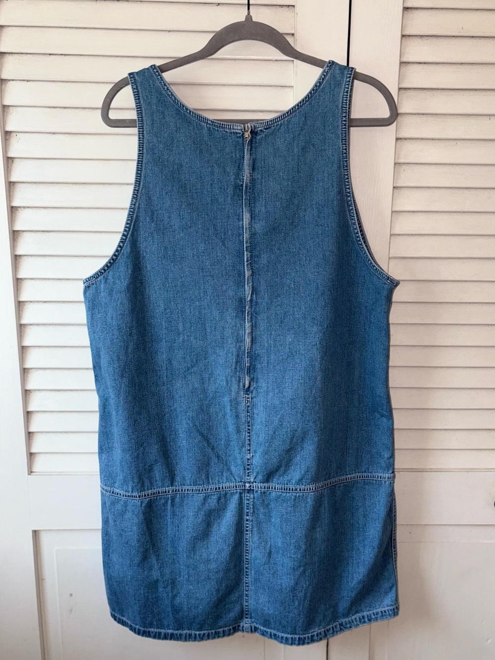 Vintage 90s Warner Bros Looney Tunes Denim Jumper Dress XL Embroidered - Picture 5 of 5